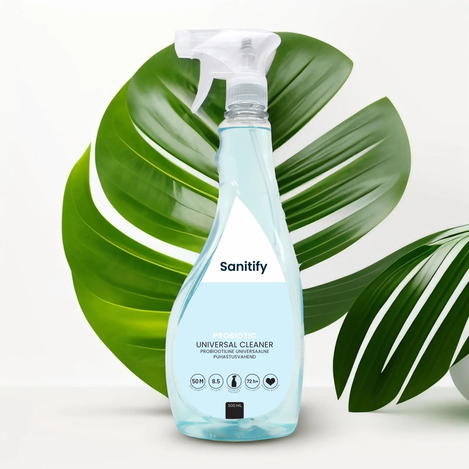Sanitify probiotic universal cleaner spray bottle
