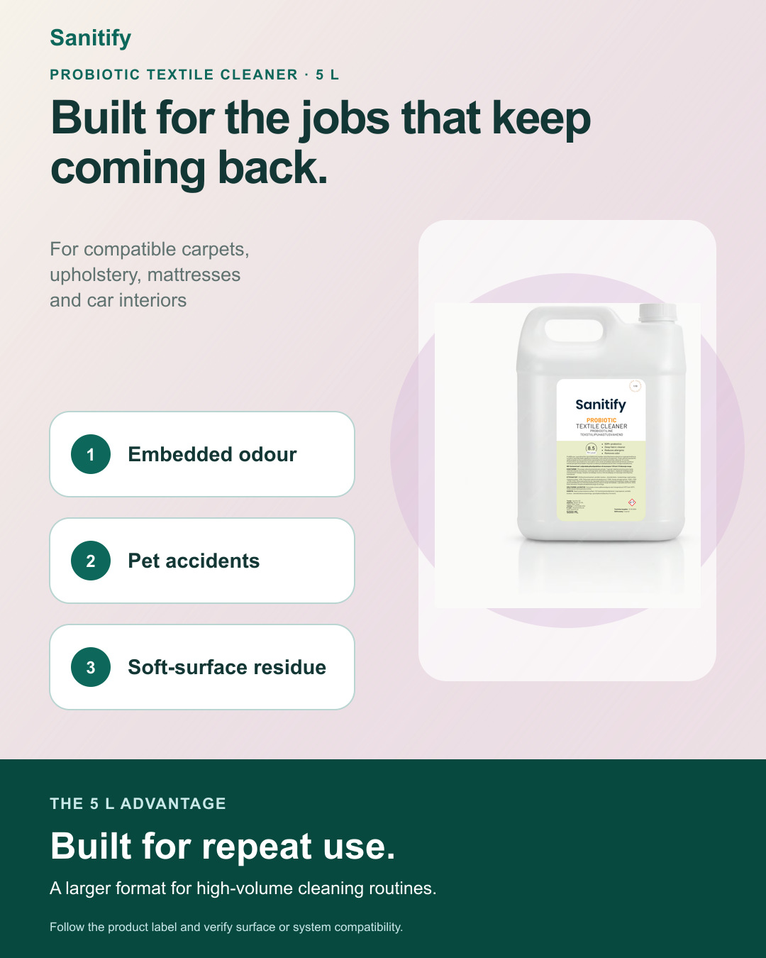 Probiotic Textile Cleaner 5L - view 2